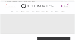 Desktop Screenshot of decolombiajoyas.com